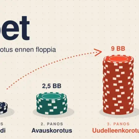 Mikä on 3-bet pokerissa? Määritelmä ja perusstrategia