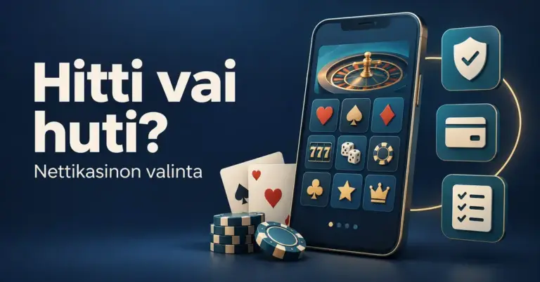 Millainen nettikasino on tämän hetken hitti eikä huti?