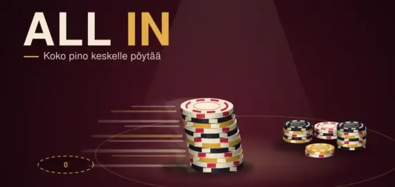 Mitä all in tarkoittaa pokerissa? Säännöt ja milloin kannattaa mennä all in