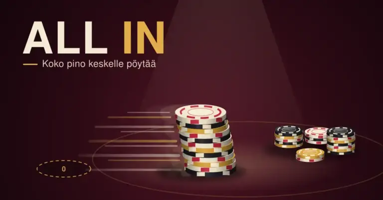 Mitä all in tarkoittaa pokerissa? Säännöt ja milloin kannattaa mennä all in